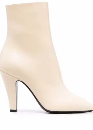 Saint Laurent ботильоны с миндалевидным носком