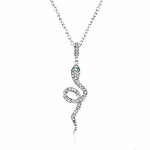 Колье WASABI jewell, кристалл, длина 40 см, серебристый