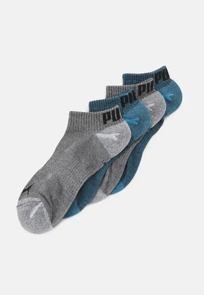 Спортивные носки КРОССОВКИ COMFORT UNISEX, 4 ПАКЕТА Puma, королевский синий/серый escape