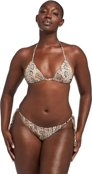 Плавки Vitamin A Elle Tie Side Bottoms, цвет Mojave Snake