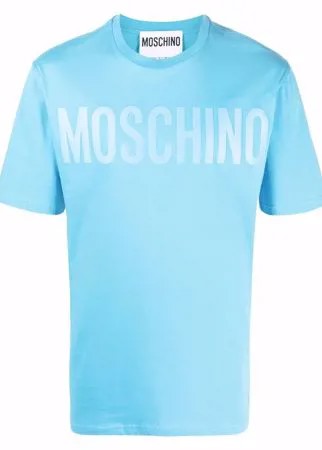 Moschino футболка из органического хлопка с логотипом