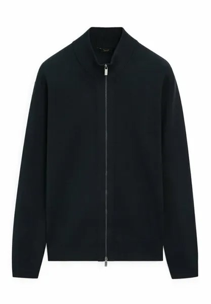 Кардиган MILANO WITH A MOCK NECK AND ZIP Massimo Dutti, цвет mottled dark blue