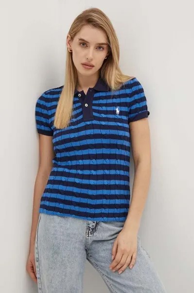 Хлопковый свитер Polo Ralph Lauren, темно-синий