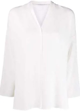 Agnona блузка свободного кроя с V-образным вырезом