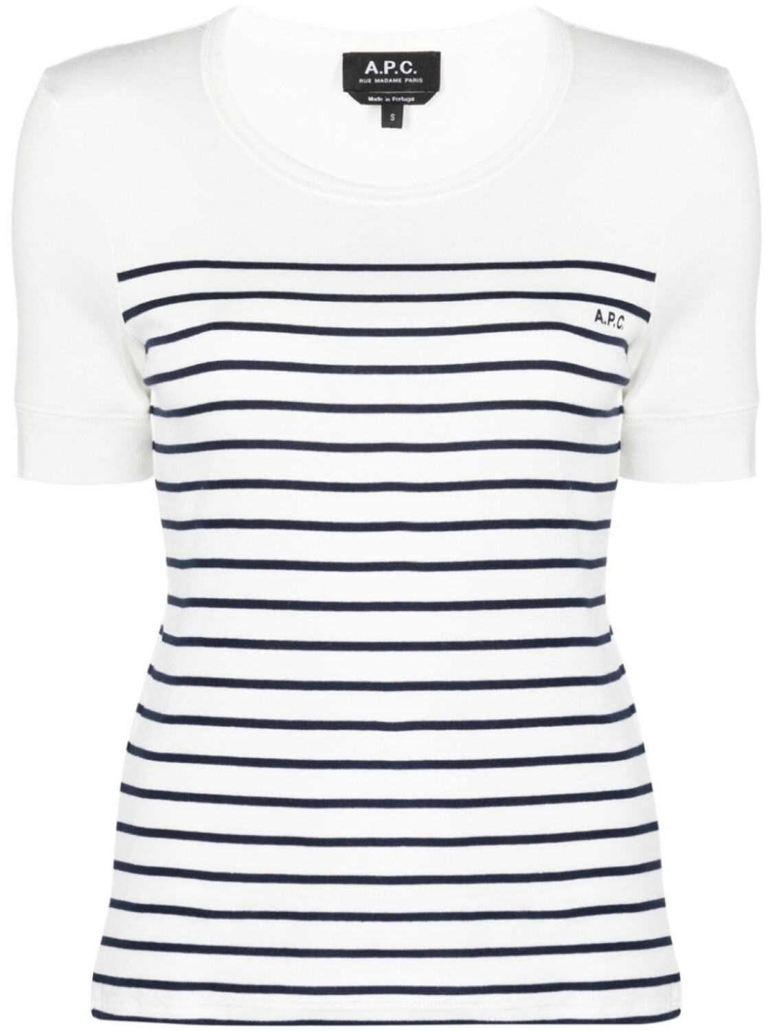 A.P.C. футболка в полоску, белый