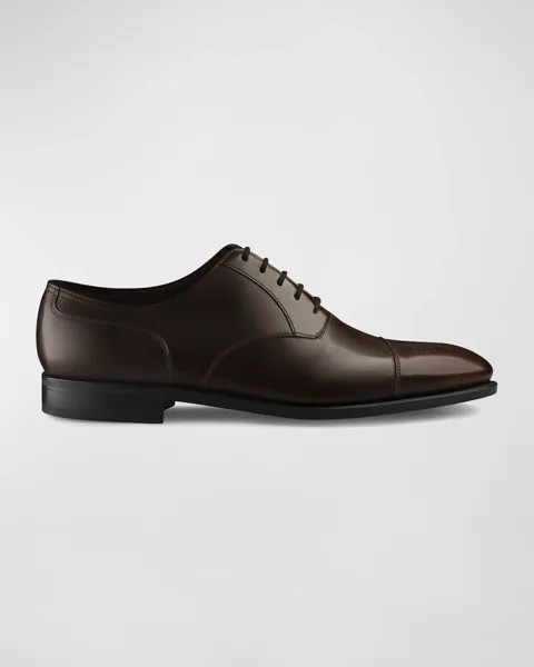 Мужские кожаные оксфорды Hartland John Lobb, цвет Dark Brown