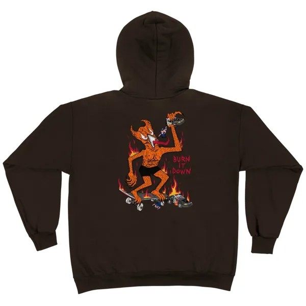 Худи мужское Thrasher Burn It Down Hood коричневое XL