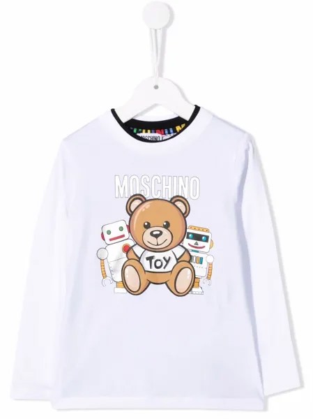 Moschino Kids футболка с логотипом
