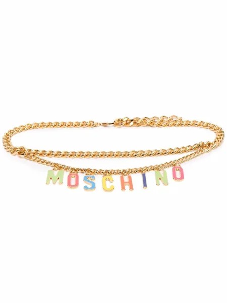 Moschino цепочный ремень с логотипом