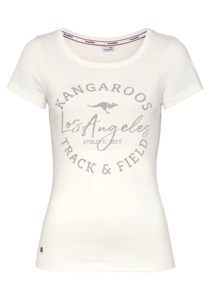 Футболка Kangaroos, экрю