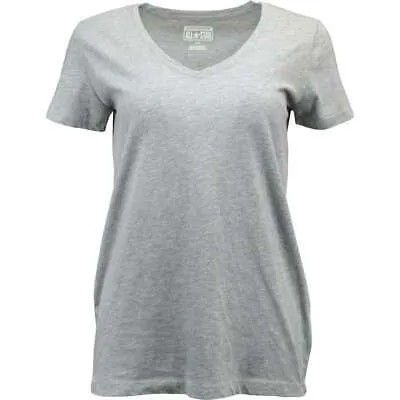 Converse W2 Женская футболка с коротким рукавом и V-образным вырезом Женские размеры M Повседневные топы 07822C-