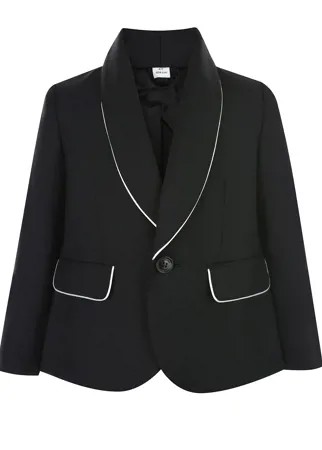 Черный смокинг с белым кантом Burberry