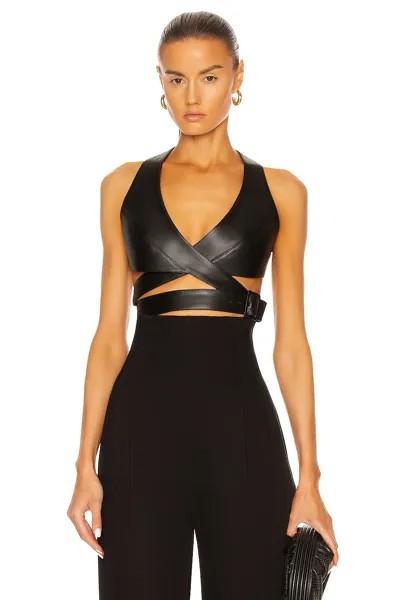 Топ Alaïa Edition 1984 Wrap Bustier, нуар