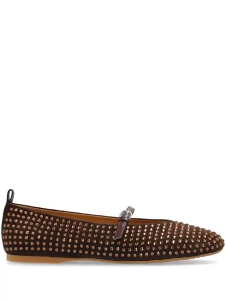 JW Anderson балетки Мэри Джейн, коричневый