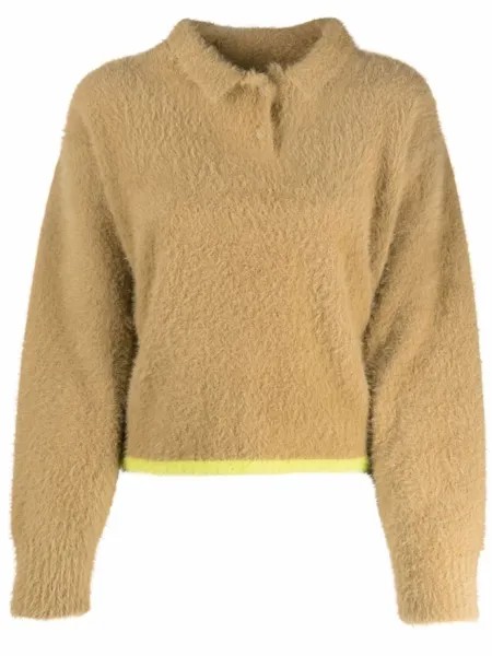 Джемпер Neve с воротником поло Jacquemus, бежевый