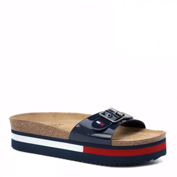 Сланцы женские Tommy Jeans EN0EN01323_2520643 синие 37 EU