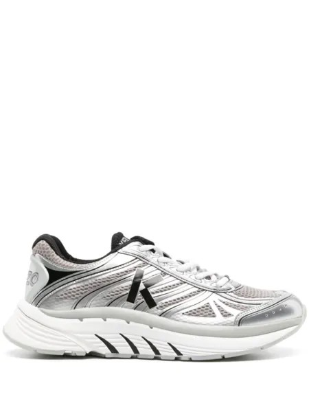 Kenzo кроссовки Pace с эффектом металлик, серый