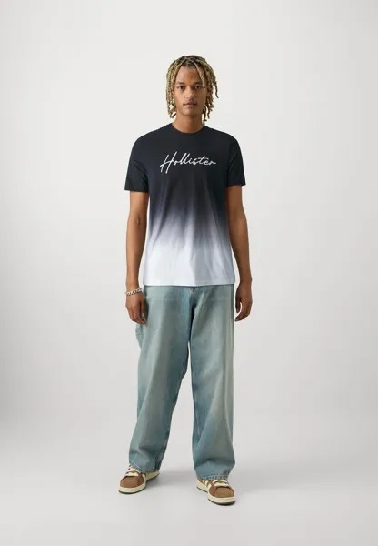 Футболка с принтом Tech Logo Ombre 5 Pack Hollister Co., разноцветная