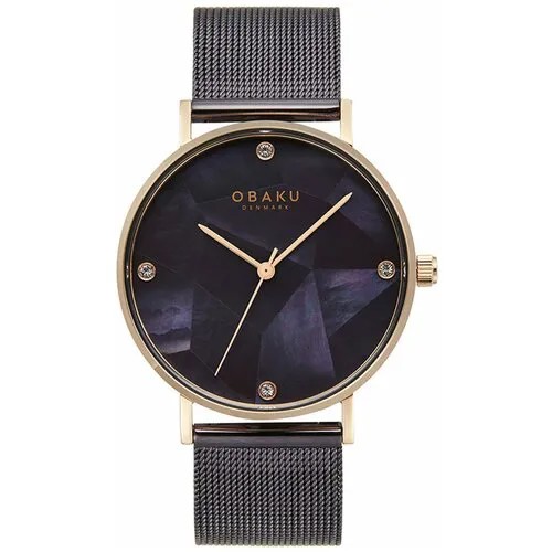 Наручные часы OBAKU, золотой, фиолетовый