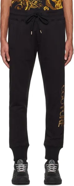 Черные спортивные штаны на кулиске Versace Jeans Couture