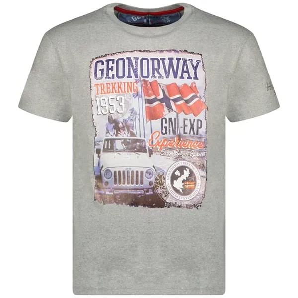 Футболка Jalibu с короткими рукавами Geographical Norway, серый