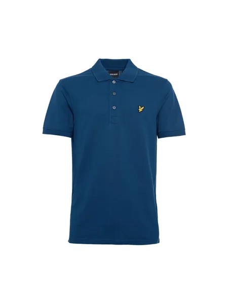 Поло стандартного кроя Lyle & Scott, синий