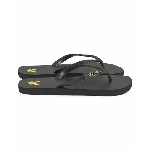 Шлепанцы Lyle & Scott Flip Flop, размер 42, черный