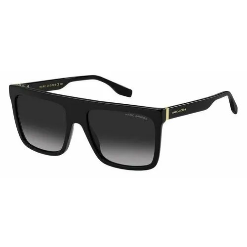 Солнцезащитные очки MARC JACOBS, прямоугольные, оправа: пластик, градиентные, с защитой от УФ, для мужчин, черный