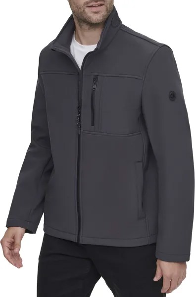 Куртка Men's Water Resistant Soft Shell Open Bottom Jacket (Standard and Big & Tall) Calvin Klein, цвет Iron