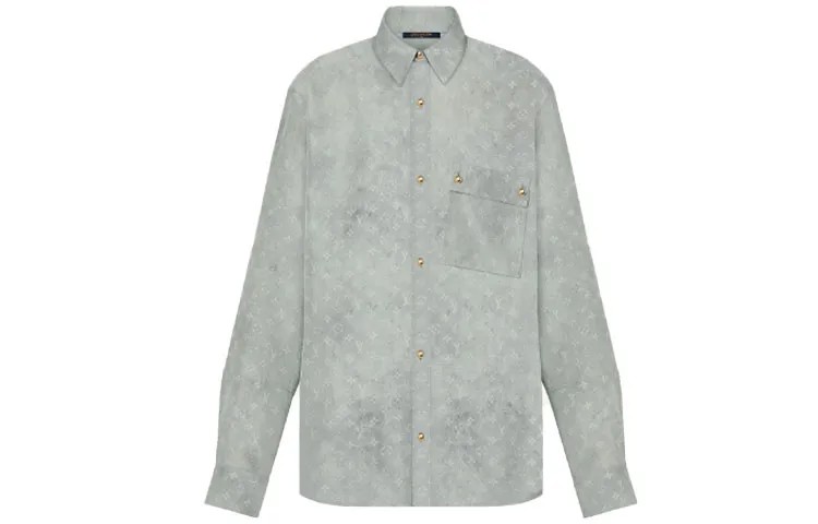 Рубашка женская Louis Vuitton, серый