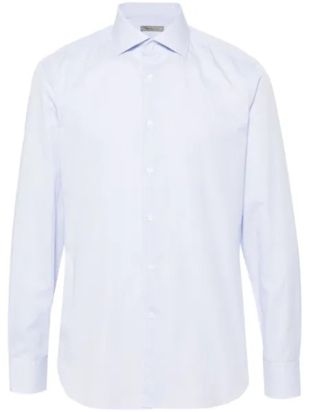 Corneliani рубашка в полоску, синий