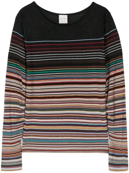 Paul Smith джемпер с отделкой Signature Stripe, черный