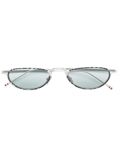 Thom Browne Eyewear затемненные солнцезащитные очки в оправе 'кошачий глаз'