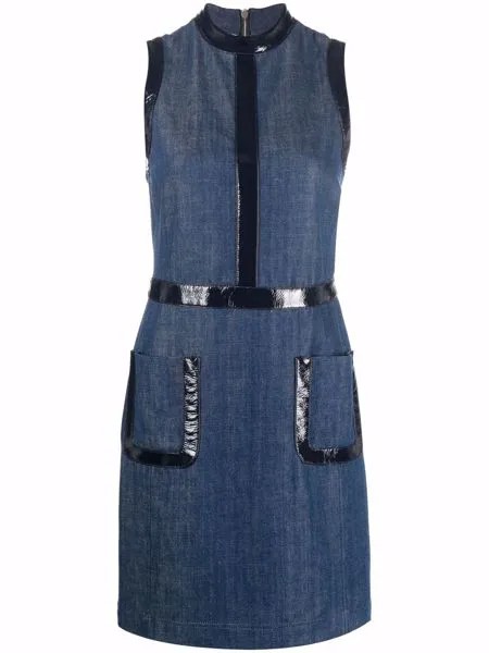 Boutique Moschino джинсовое платье с контрастной отделкой