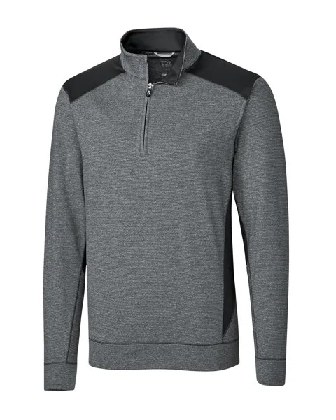 Мужская куртка в стиле колор-блок Cutter & Buck Shoreline, цвет Charcoal Heather