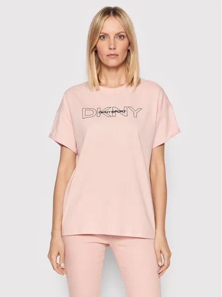 Футболка стандартного кроя Dkny Sport, розовый