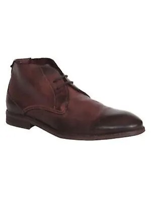Мужские коричневые кожаные ботинки чукка на блочном каблуке HUDSON ручной работы Osbourne 42