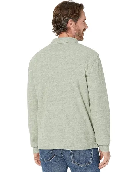 Поло Vineyard Vines Textured Long Sleeve Polo, цвет Sage Olive