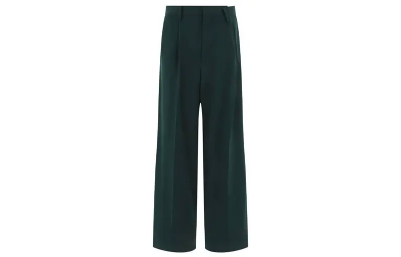 Повседневные брюки женские зеленые Mm6 Maison Margiela