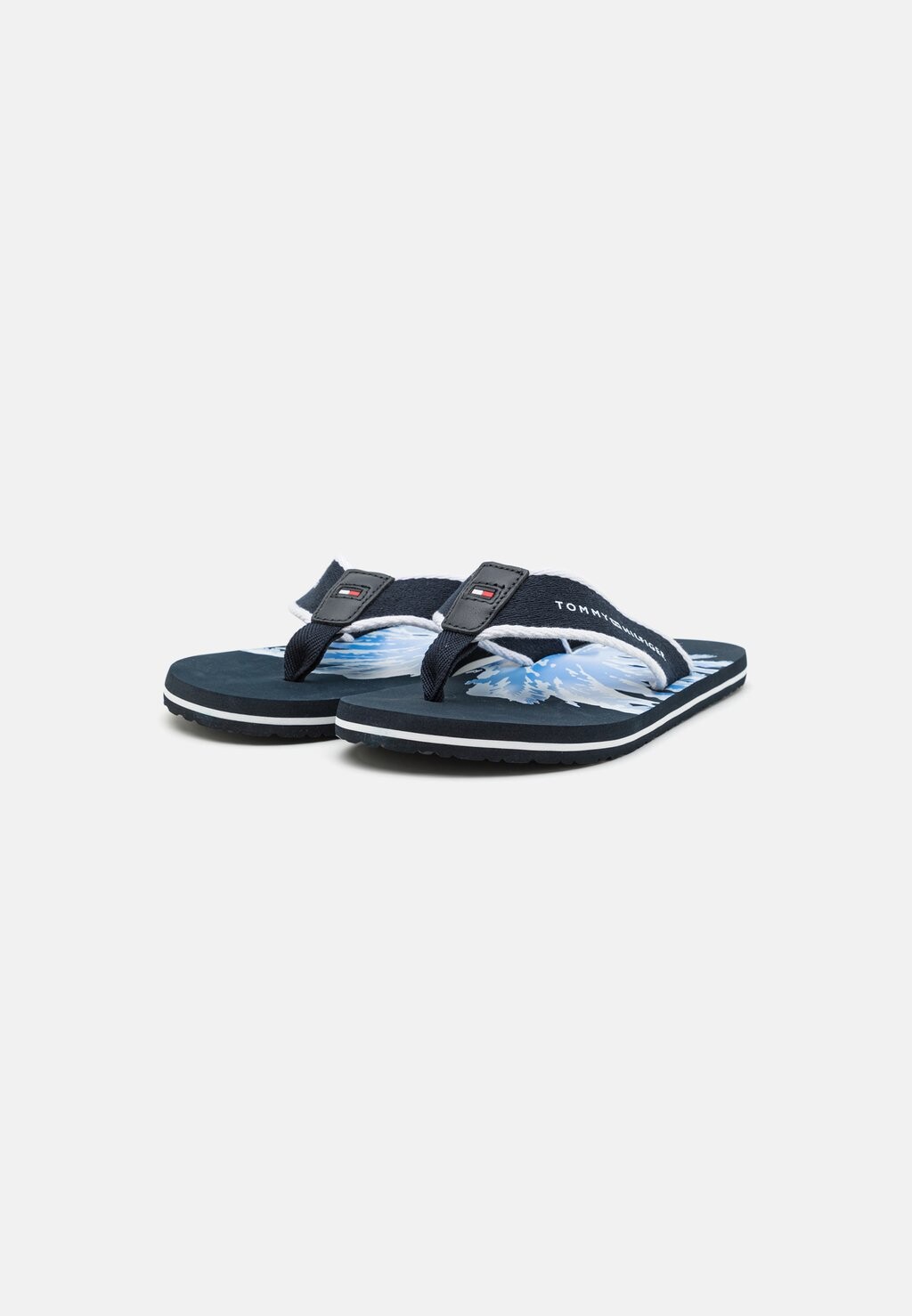 Шлепанцы Palm Print Beach Tommy Hilfiger, темно-синий