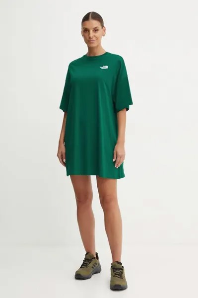 Платье-футболка Essential The North Face, зеленый