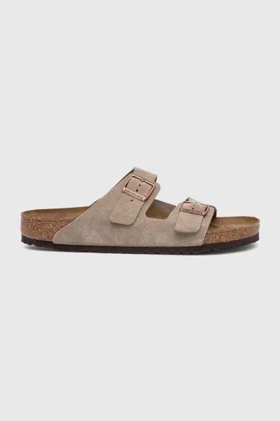 Замшевые шлепанцы Arizona VL 0051461 Birkenstock, бежевый