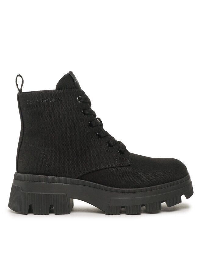 Ботинки на плоской подошве Chunky Combat Laceup Boot Co Calvin Klein, черный