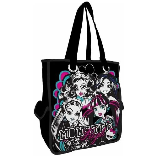 Сумка для шоппинга Monster High MHBB-RT3-4493, два боковых кармана, для девочек,37 х 33 х 15 см