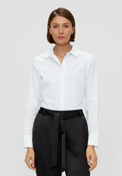 Блузка-рубашка s.Oliver BLACK LABEL, цвет weiß