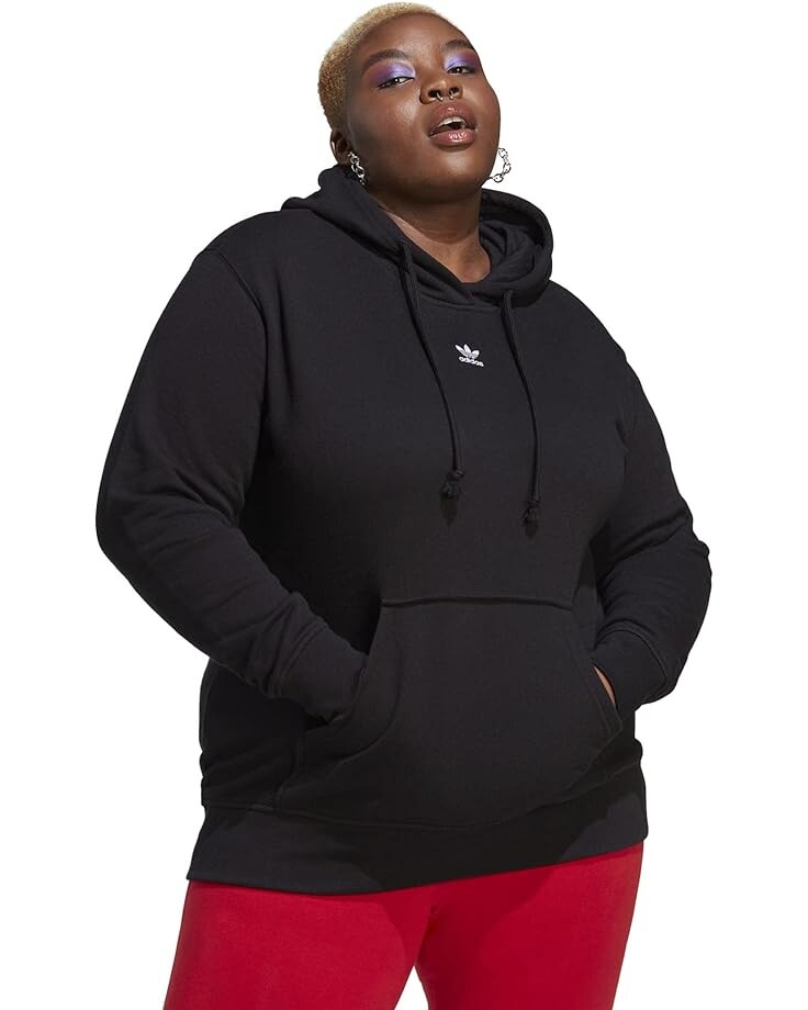 Худи adidas Originals Plus Size Adicolor Essentials Regular, черный