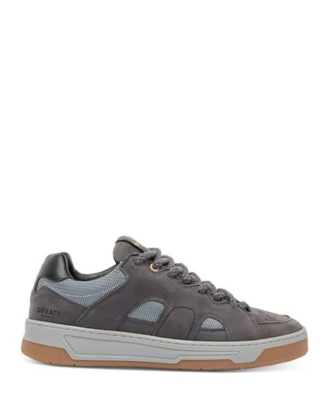 Мужские кроссовки Cooper Low на шнуровке GREATS, цвет Gray