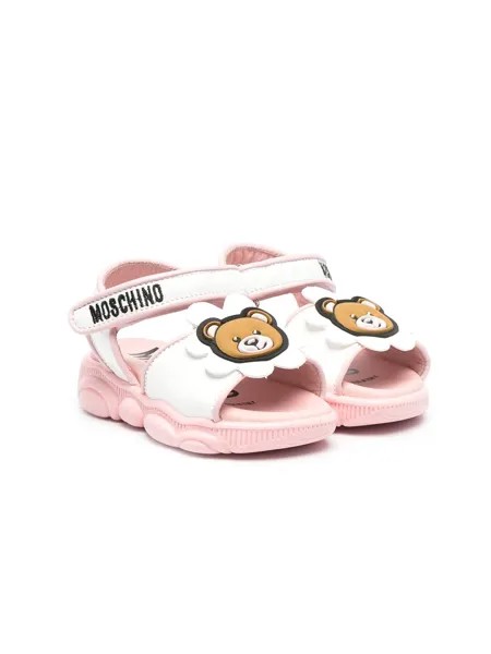 Moschino Kids сандалии Teddy Bear с логотипом