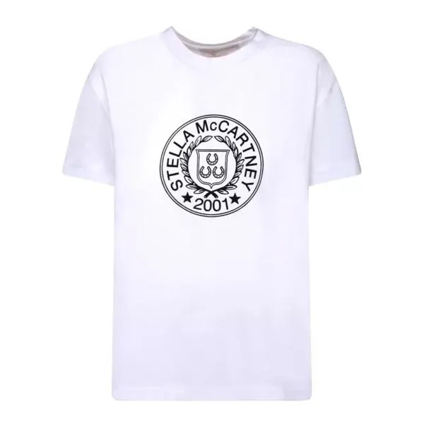 Футболка white cotton t-shirt Stella Mccartney, белый