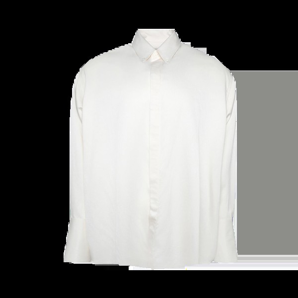 Рубашка Ami Oversize 'Ivory', белый